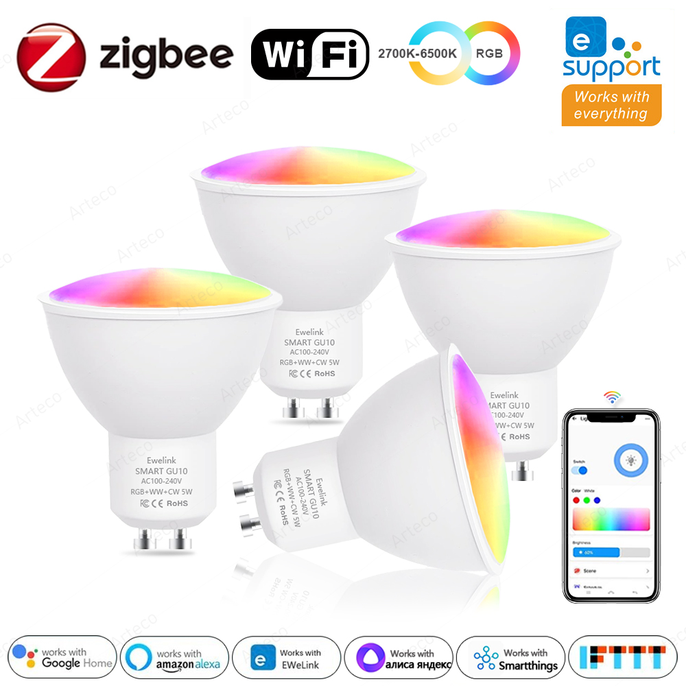 Philips Bulb Hue - Ewelink GU10 Zigbee Lampadine LED WiFi