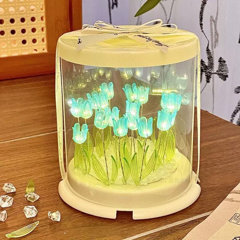 Lighting Table Decor - Lampada a tulipano fai-da-te Simulazione Fiore