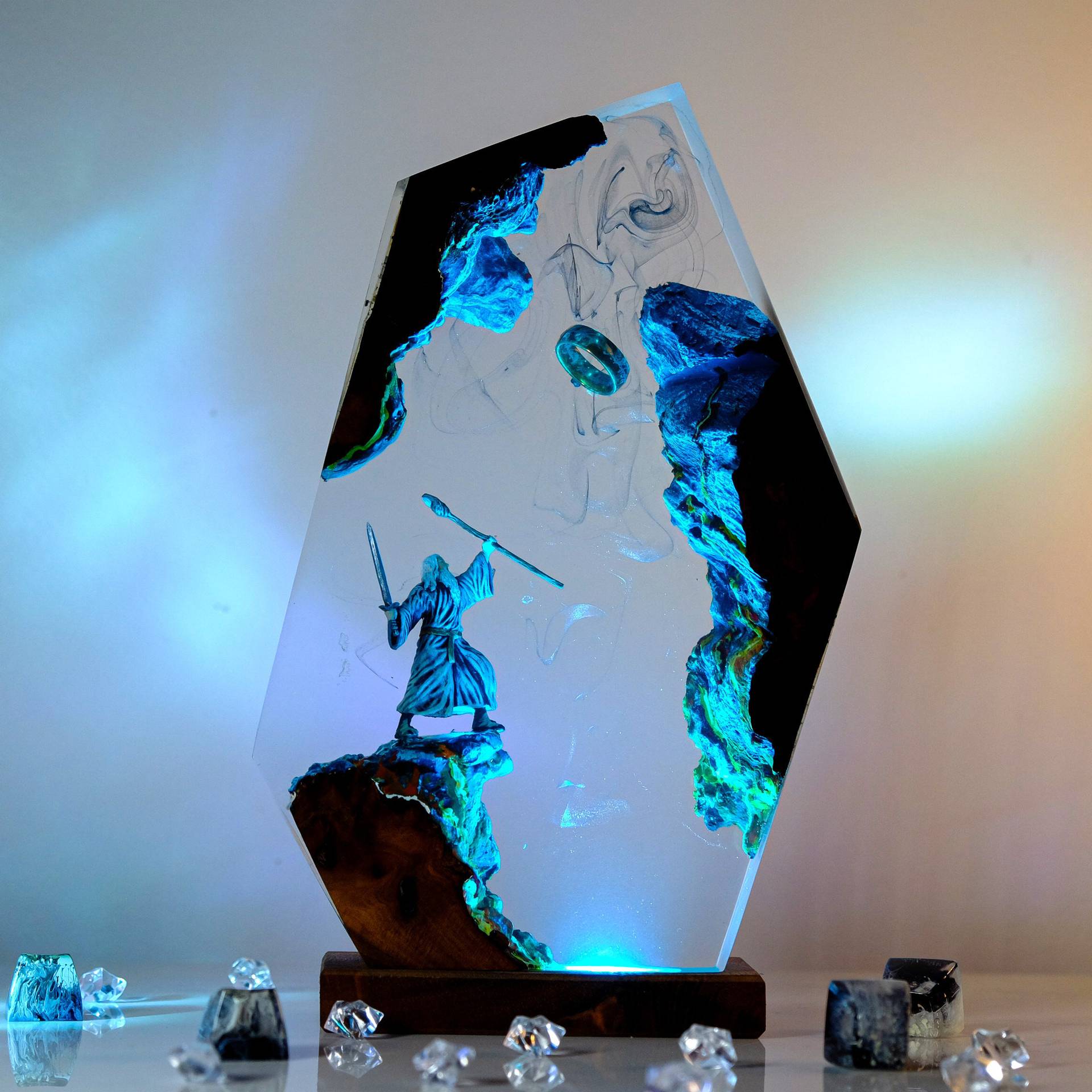Lighting Table Decor - Lampada da Tavolo in Resina con