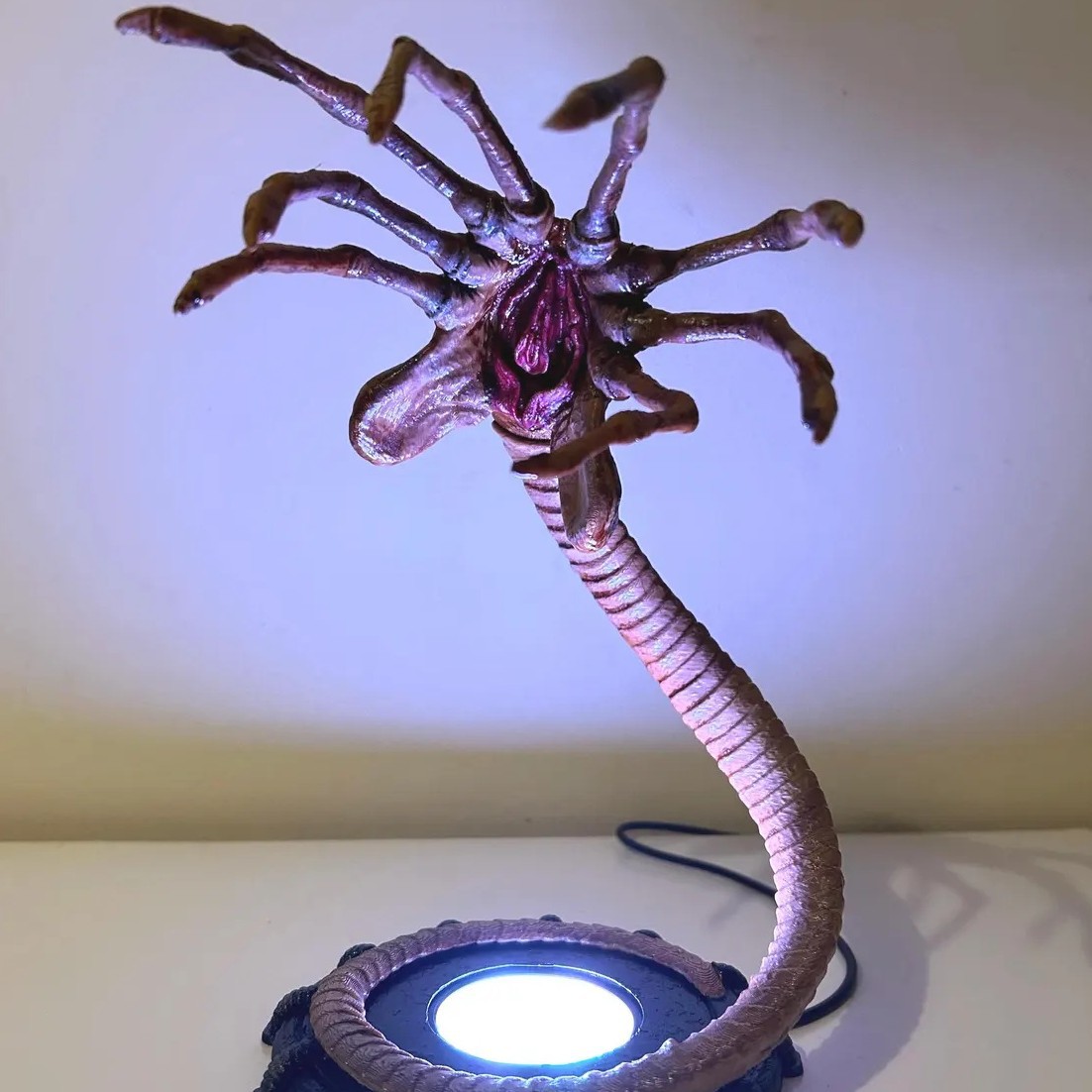 Lighting Decor Home - Lampada Notturna Alien Facehugger, Decorazione Halloween