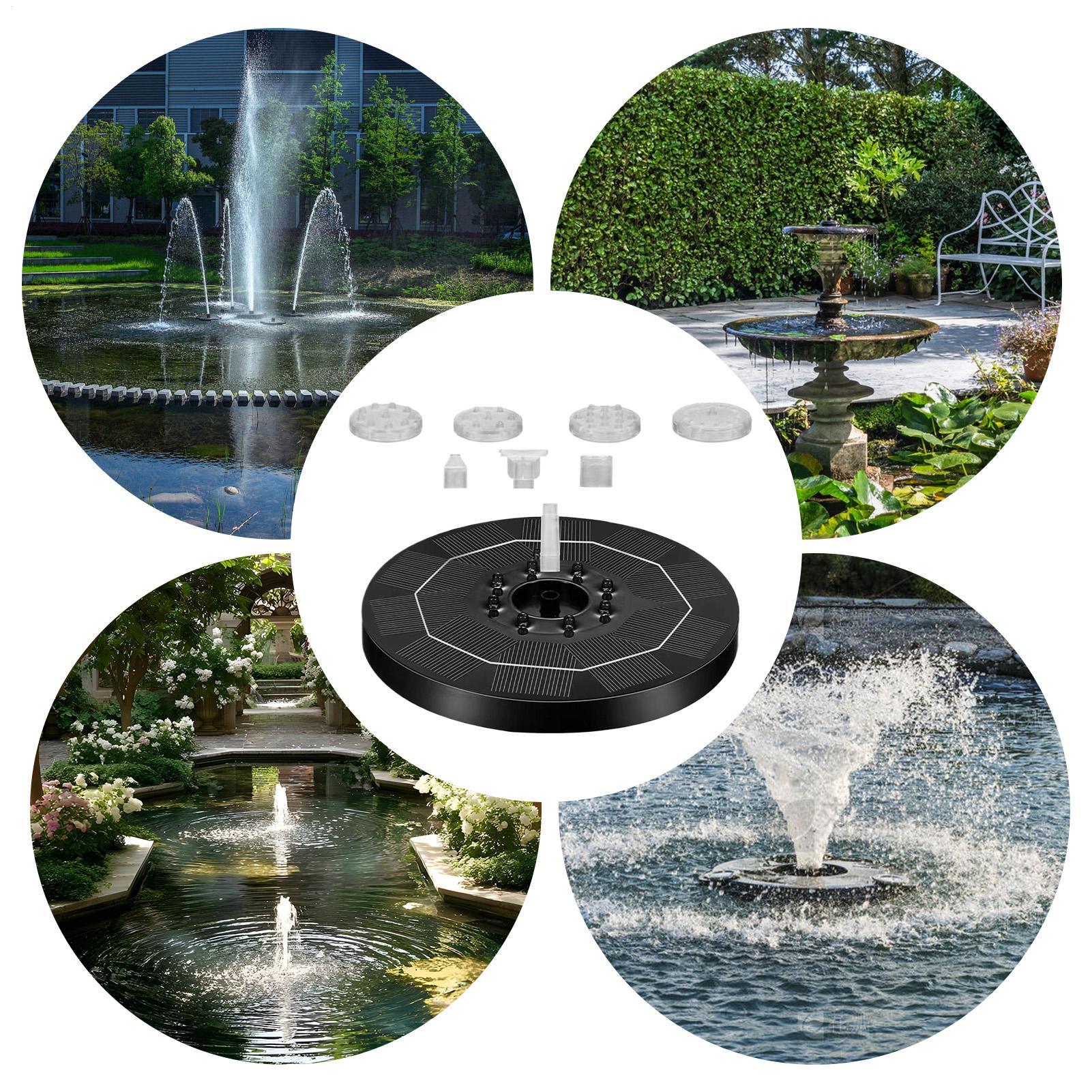 Up Lighting Decor - Pompa per fontana solare regolabile con