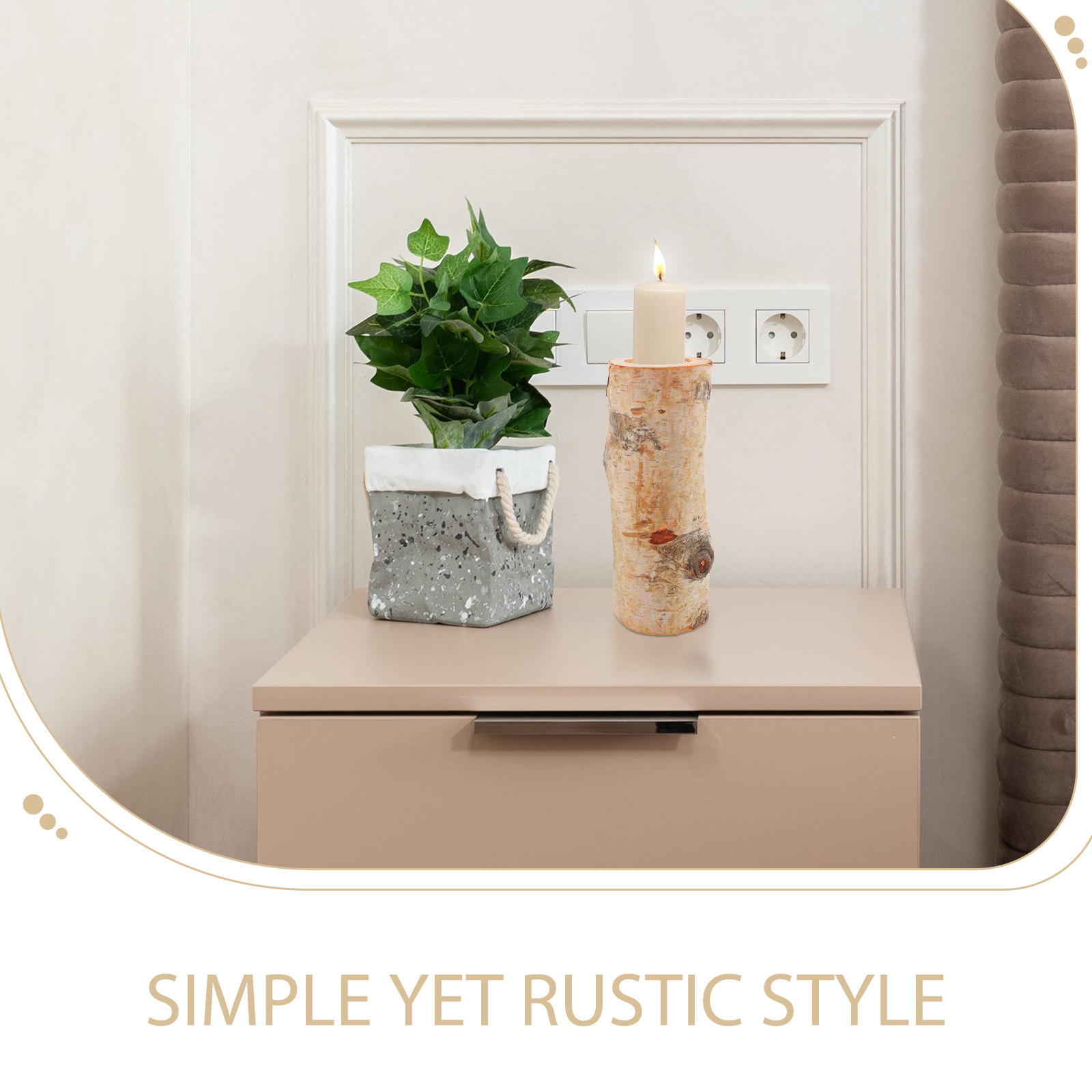 Set di 1 Portacandele Rustico  - Lighting Decoration Stand recensione e prezzo