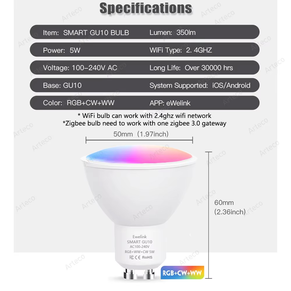 Ewelink GU10 Zigbee Lampadine  - Philips Bulb Hue recensione e prezzo