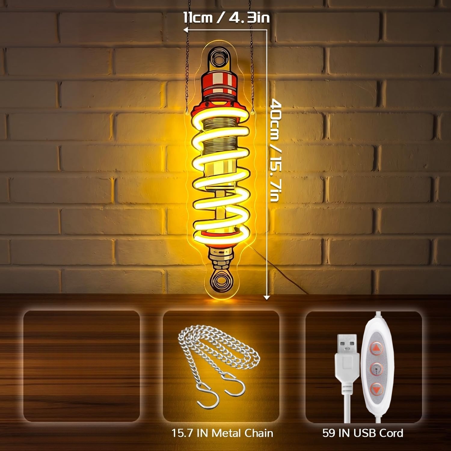 Luce al Neon LED a Forma di Am - Garage Lighting Decor recensione e prezzo