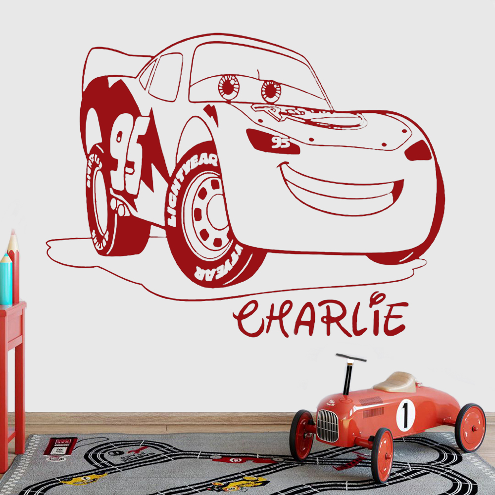 Nome personalizzato adesivi mu - Lighting Mcqueen Decor recensione e prezzo