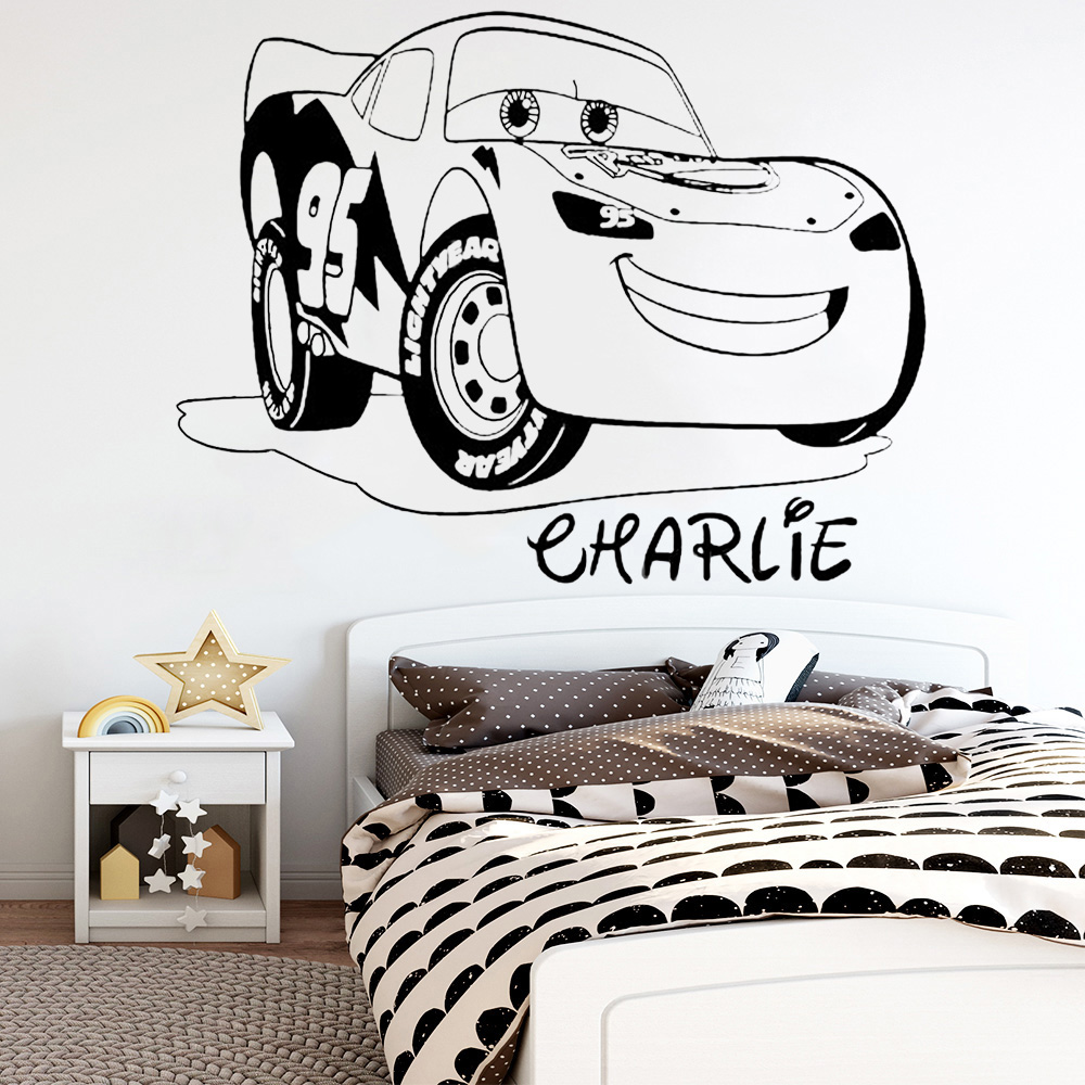 Nome personalizzato adesivi mu - Lighting Mcqueen Decor recensione e prezzo