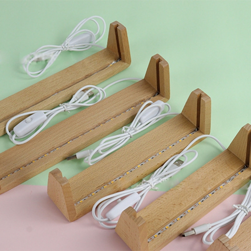 Base luminosa a LED in legno a - Lighting Decoration Stand recensione e prezzo