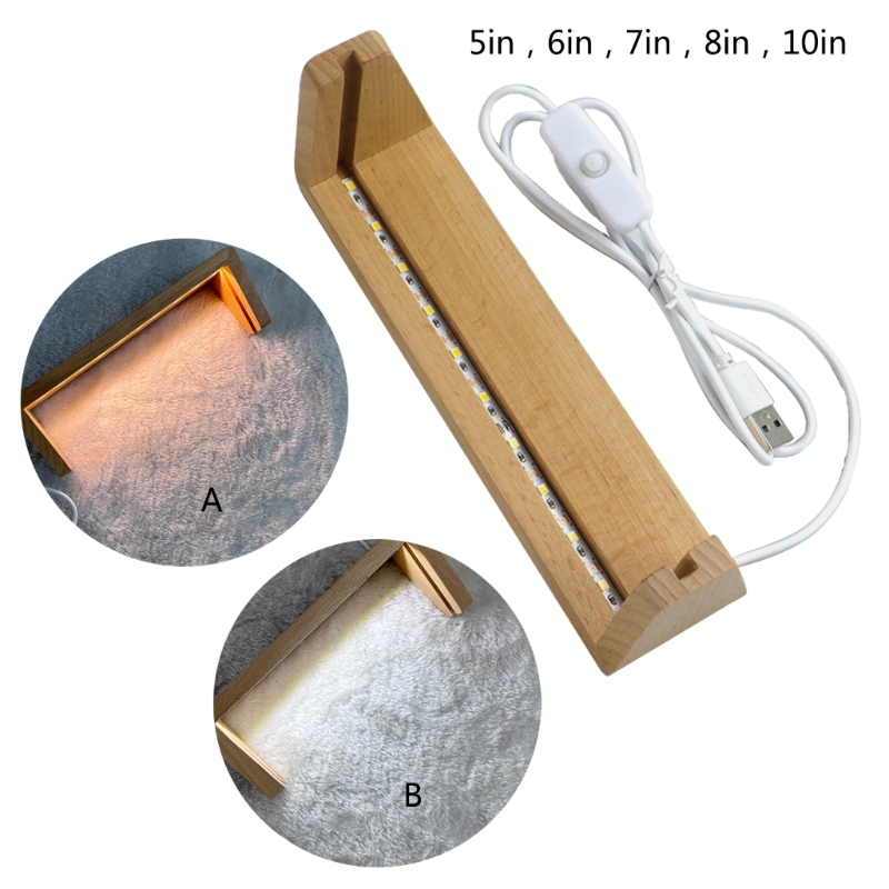 Base luminosa a LED in legno a - Lighting Decoration Stand recensione e prezzo