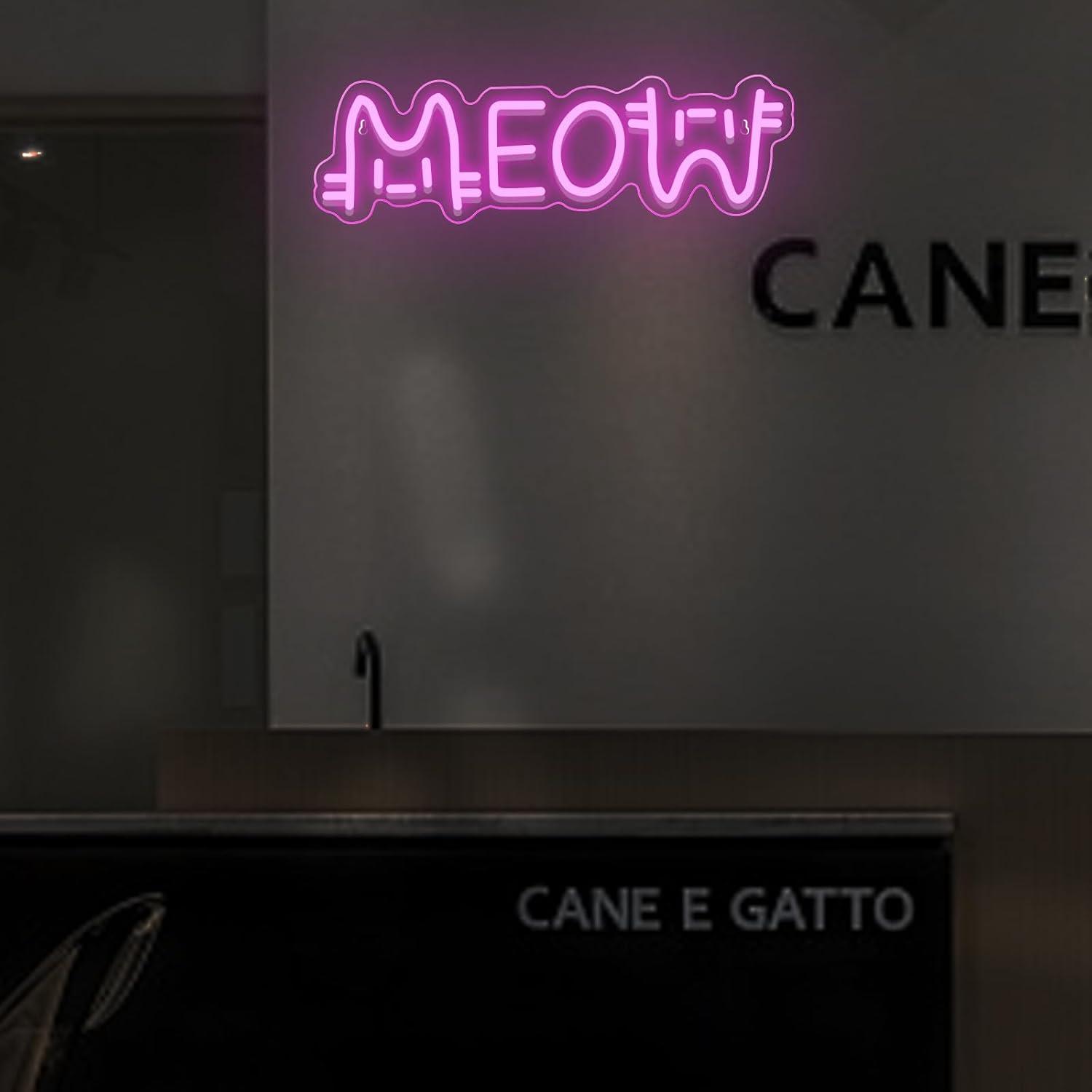 Insegna al Neon a Forma di Gat - Lighting Decor Home recensione e prezzo
