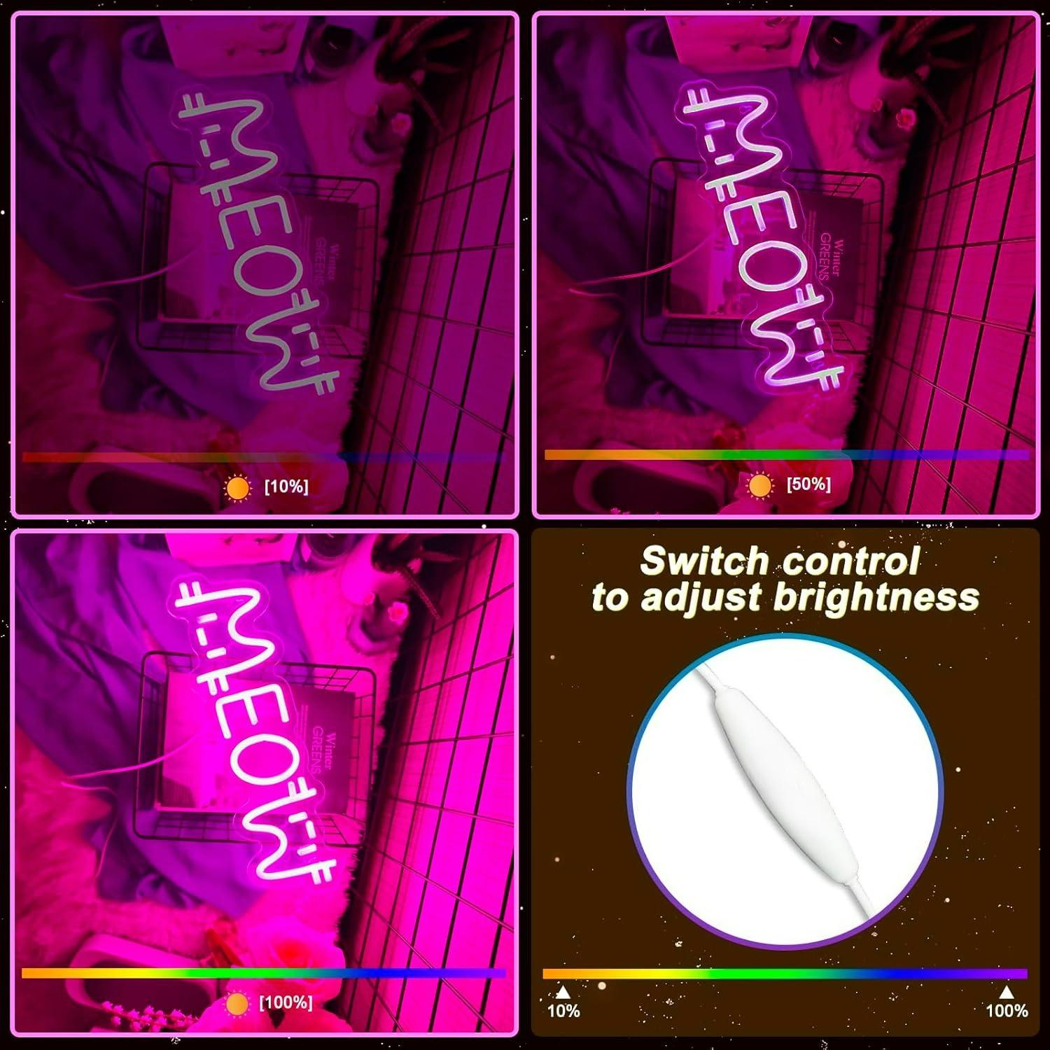 Insegna al Neon a Forma di Gat - Lighting Decor Home recensione e prezzo