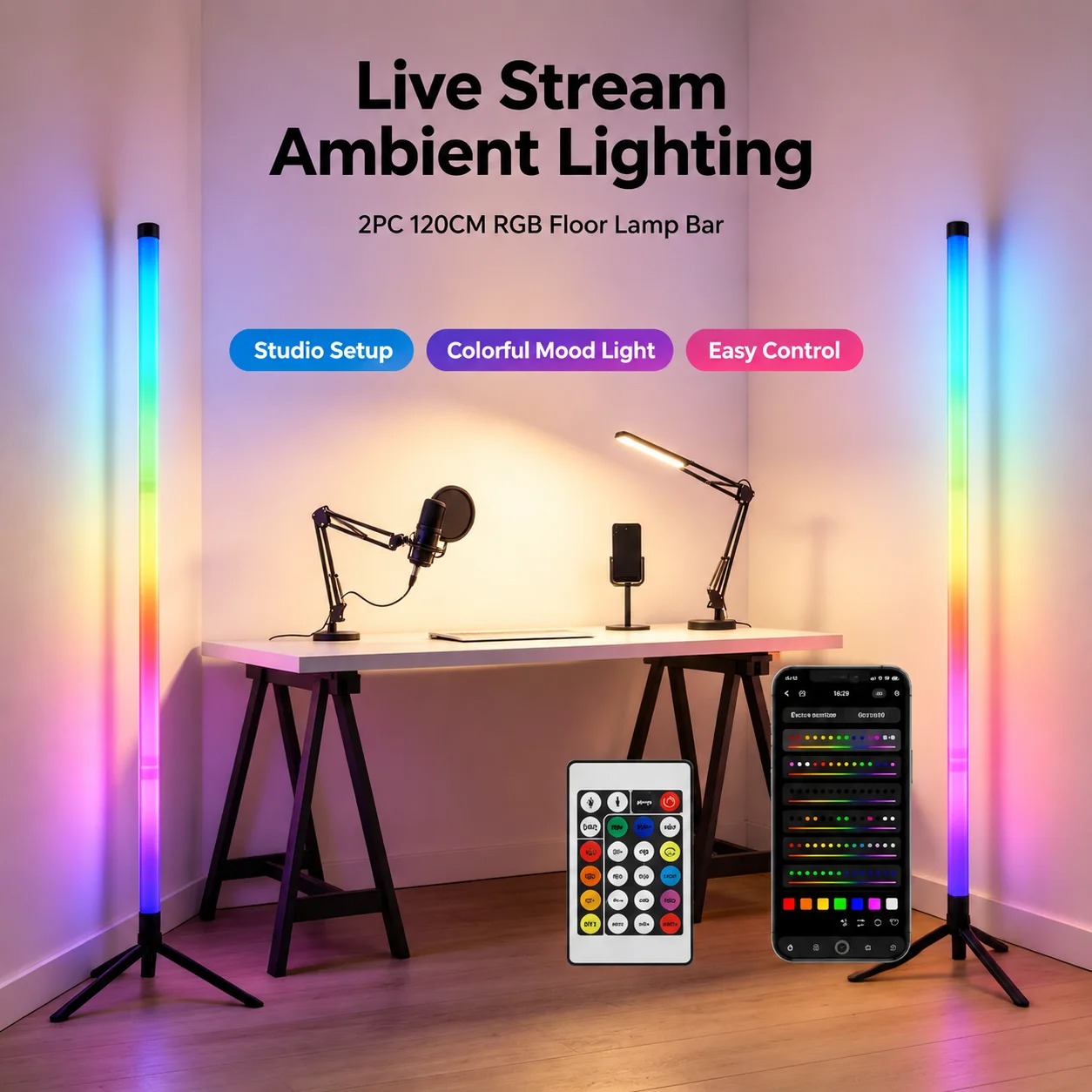 2 Pezzi Lampada da Terra RGB 1 - Lighting Decor Home recensione e prezzo