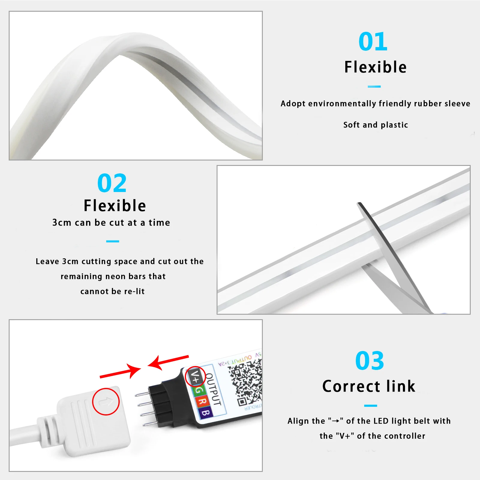 1-5m RGB LED Neon Strip Light  - Lighting Decor Home recensione e prezzo